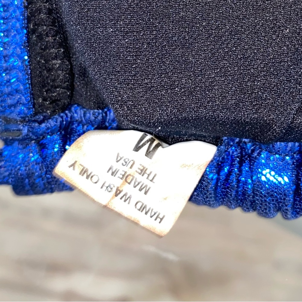 Blue Rhinestone Bikini Top - Picture 13 of 16